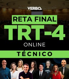 TRT4 - Reta Final| T�cnico Judici�rio - P�s Edital (ONLINE)