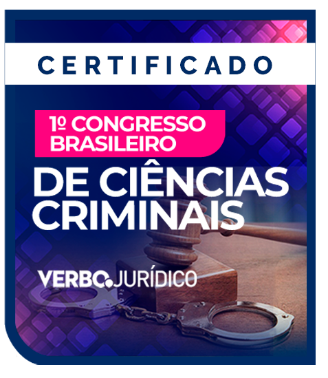 Certificado de Participação -  I Congresso Brasileiro de Ciências Criminais 